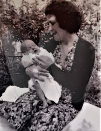 Mum with Margaret - born on her birthday